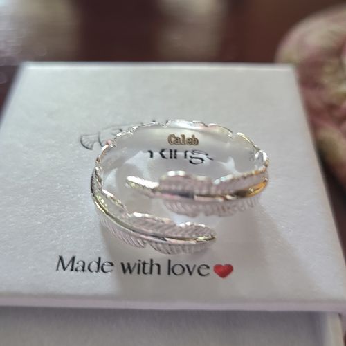 Customer photo review of Feather From An Angel Ring