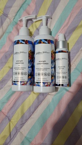 Customer photo review of Ethan Thomas strength pack