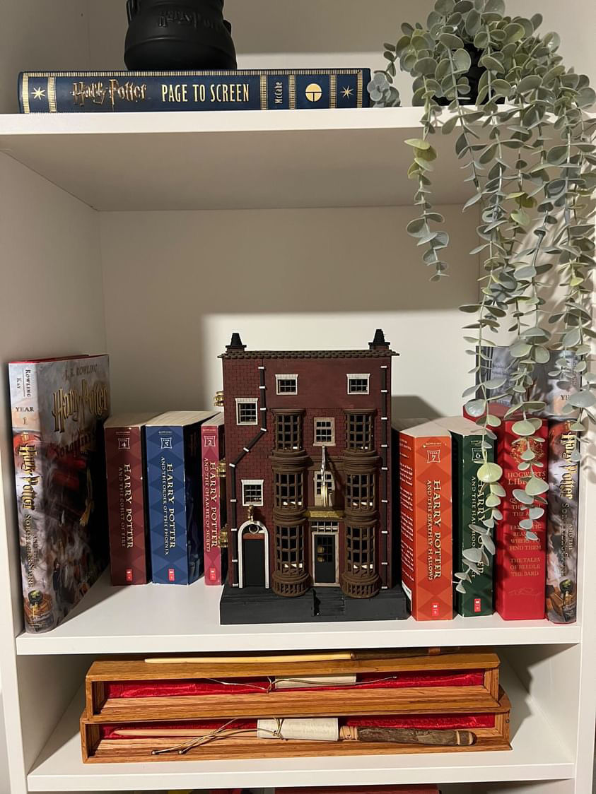 Customer photo review of Ollivanders Wand Shop Book Nook | LKWood