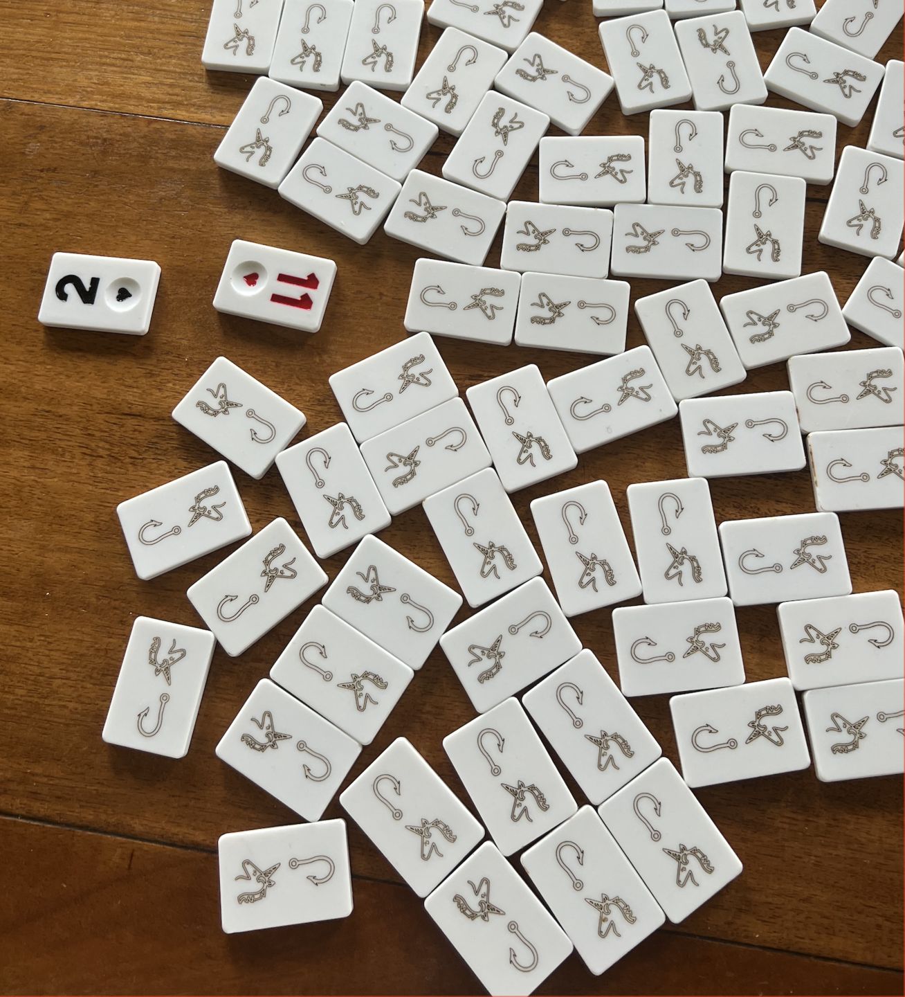 Customer photo review of Personalized Rummy Cube Tiles - Rummikub Game Tiles