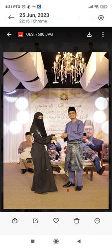 Customer photo review of Sarung Umma Printed Marine Jet Black