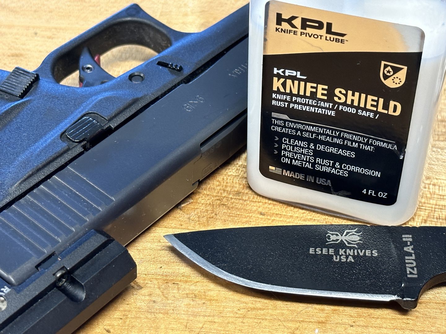 Customer photo review of Knife Shield - Corrosion Preventive Knife Cleaner