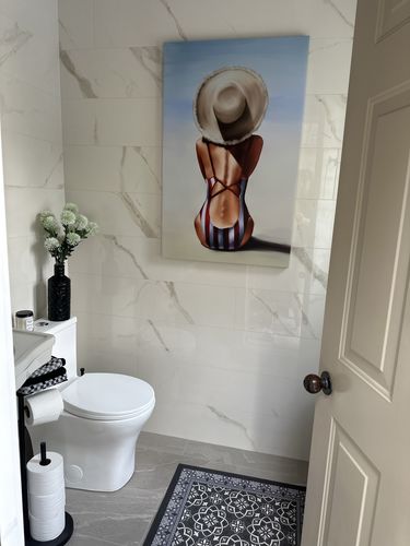 Customer photo review of 'Out of Office' Framed Canvas