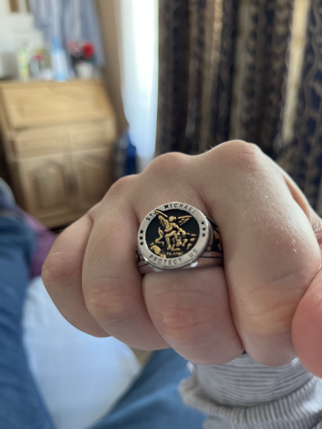Customer photo review of ST. MICHAELS. - GOLD