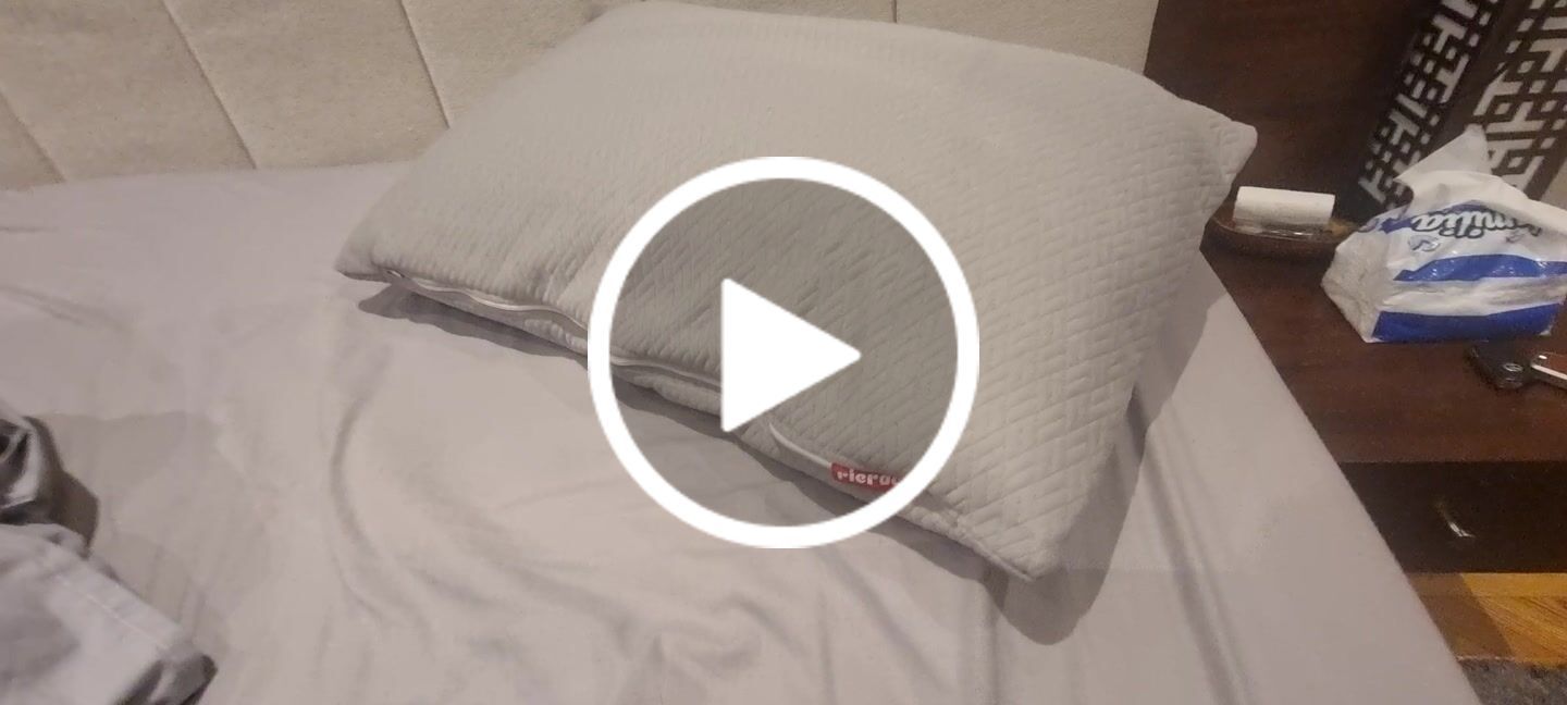 Customer video review of Super Soft Shredded Memory Foam Pillow