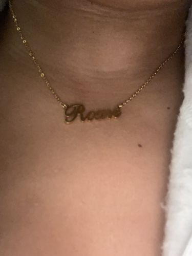 Customer photo review of Personalized Name Necklace