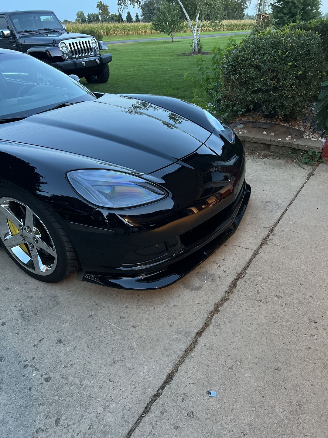 Customer photo review of Corvette C6 Base Extended Front Splitter Lip | ZR1 Conversion Package