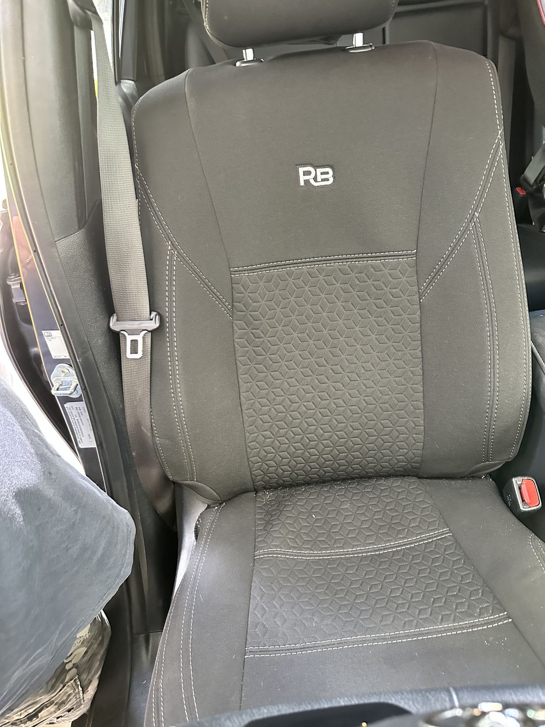 Customer photo review of Toyota HiLux 8th Gen Premium Neoprene 2x Front Seat Covers (Available)