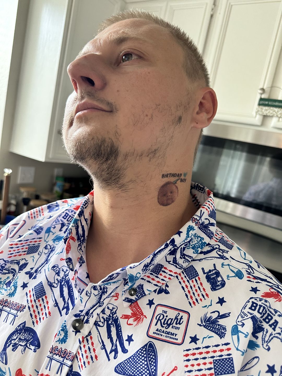 Customer photo review of Baby Birthday Boy Tattoo