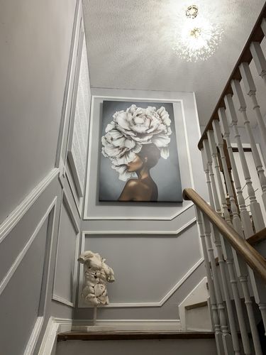 Customer photo review of 'Woman Unfold' Framed Canvas