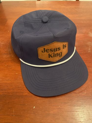 Customer photo review of Custom Leather Patch Rope Hat