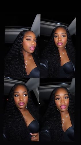 Customer photo review of No Sew In, No Glue Water Wave U Part Wig/ V Part Wig