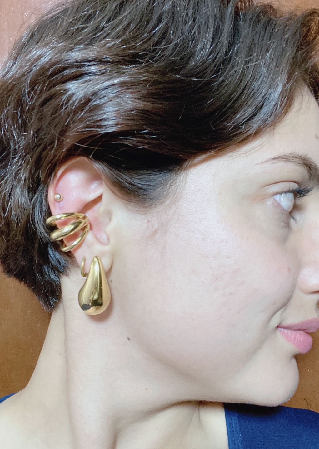 Customer photo review of Ear Cuff Triple