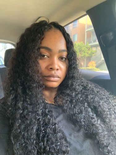 Customer photo review of No Sew In, No Glue Water Wave U Part Wig/ V Part Wig