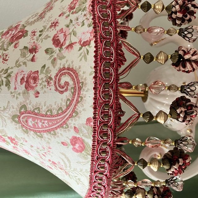 Customer photo review of MILAN 4 1/2" Two Tone Beaded Tassel Fringe Trim Pink / By The Yard