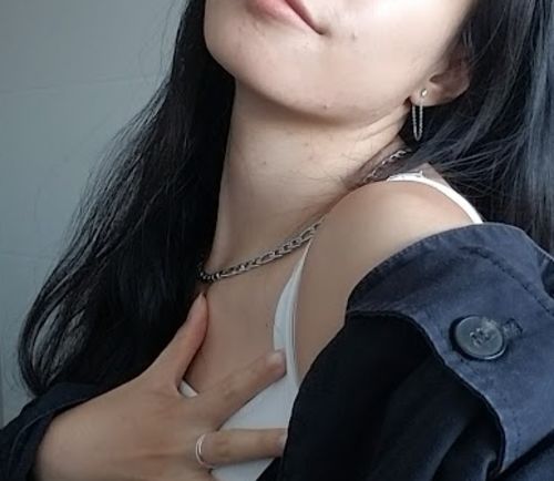 Customer photo review of Melrose Necklace - Silver
