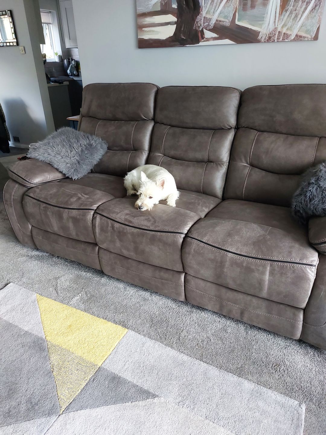 Customer photo review of Noah 3 Seater Recliner Sofa