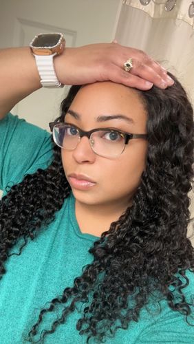 Customer photo review of No Sew In, No Glue Water Wave U Part Wig/ V Part Wig
