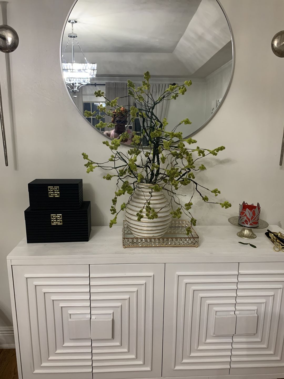 Customer photo review of Artificial Branch with Green Buds