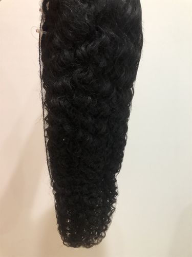 Customer photo review of Curly Wear & Go Glueless Wigs With Natural Hairline Dome Cap Lace Closure Wigs