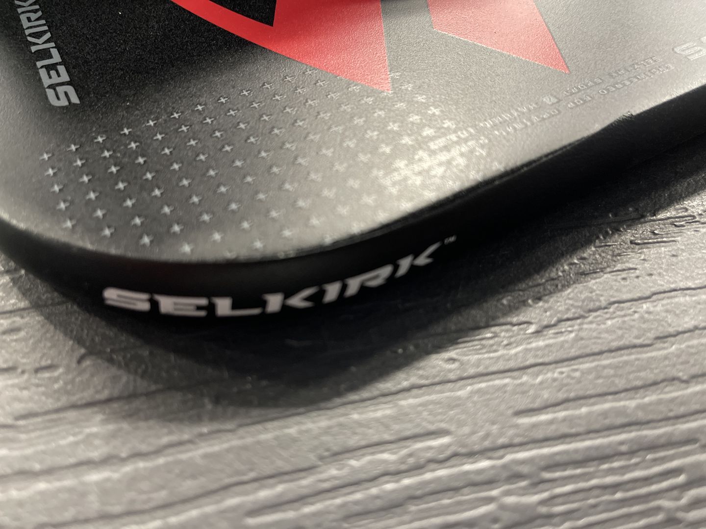 Customer photo review of Selkirk Protective Edge Pickleball Paddle Tape