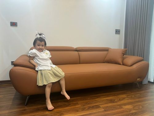 Customer photo review of DORIAN - Sofa văng da 2 chỗ tựa gật gù