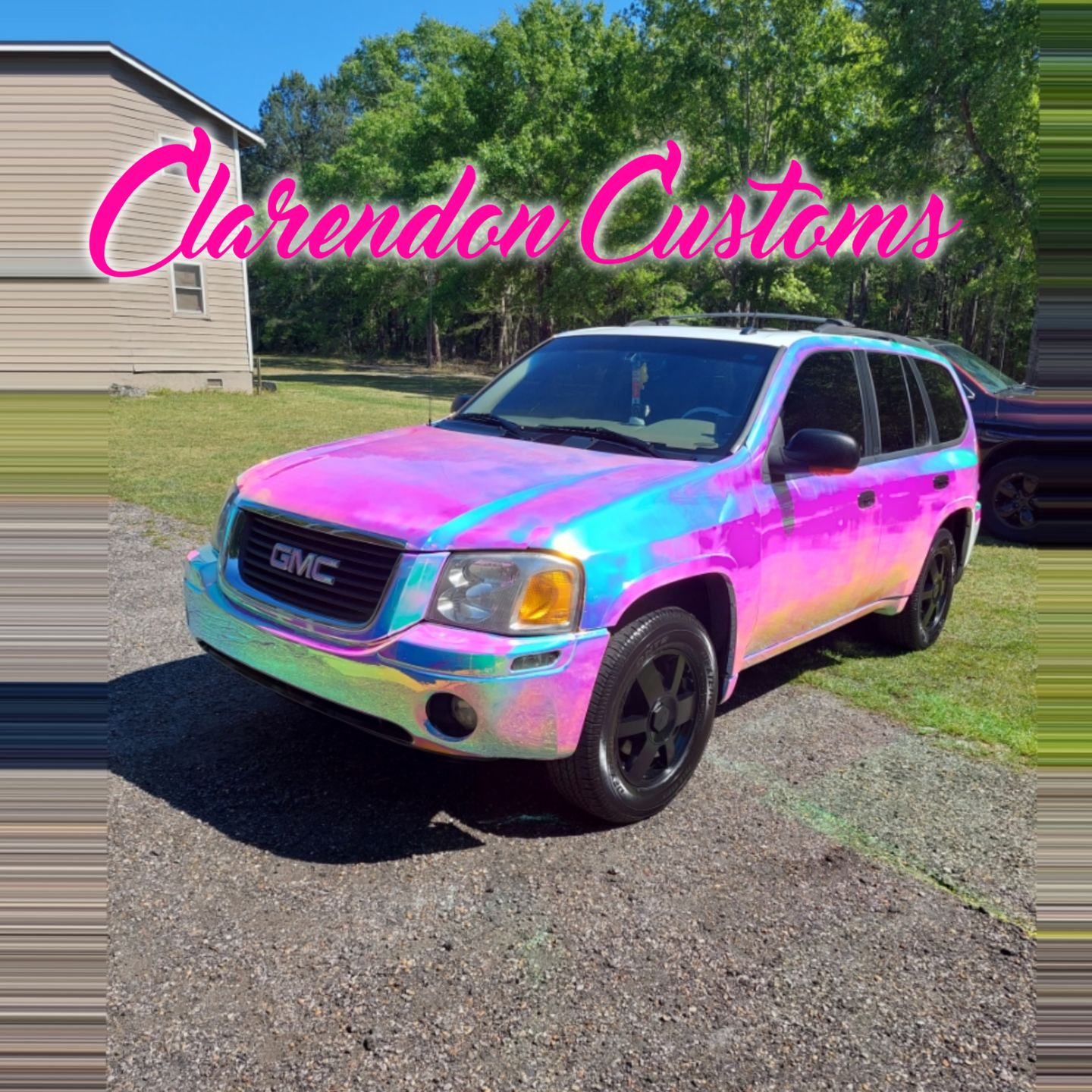 Customer photo review of Opal Chrome White Vinyl Wrap (Non-Stretchable)