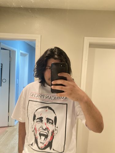 Customer photo review of PSYCHO STRICKLAND TEE