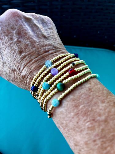 Customer photo review of Build Your Own: Birthstone Dotties Stack of 7