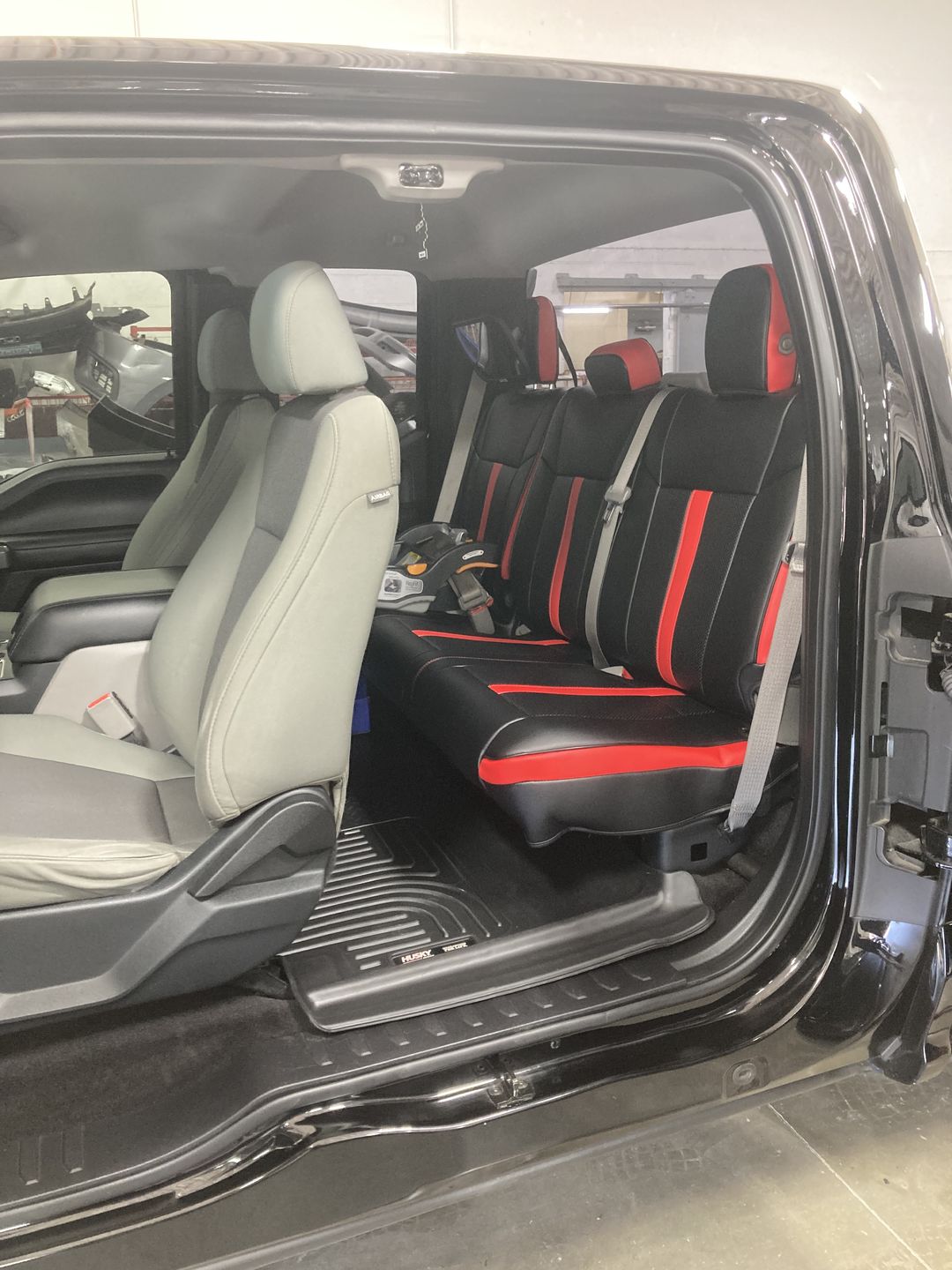 Customer photo review of 2015-20 Ford F-150 / F-250 Premium Custom Leather Seat Covers