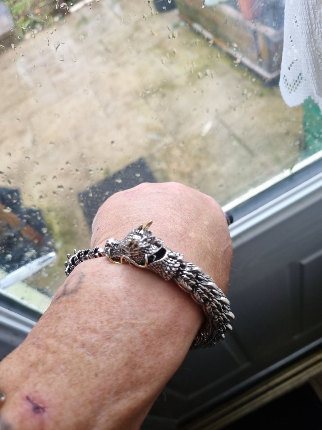 Customer photo review of The Midgard Serpent - Stainless Steel Bracelet