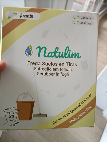 Customer photo review of Eco-Tiras de Detergente 40 lavados Natulim