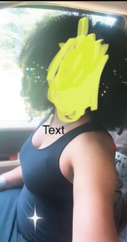 Customer photo review of Kinky Curly Virgin Human Hair Clip in 3/4 Half Wig