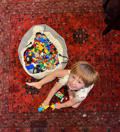 Customer photo review of Medium Toy Storage Bag - Canvas