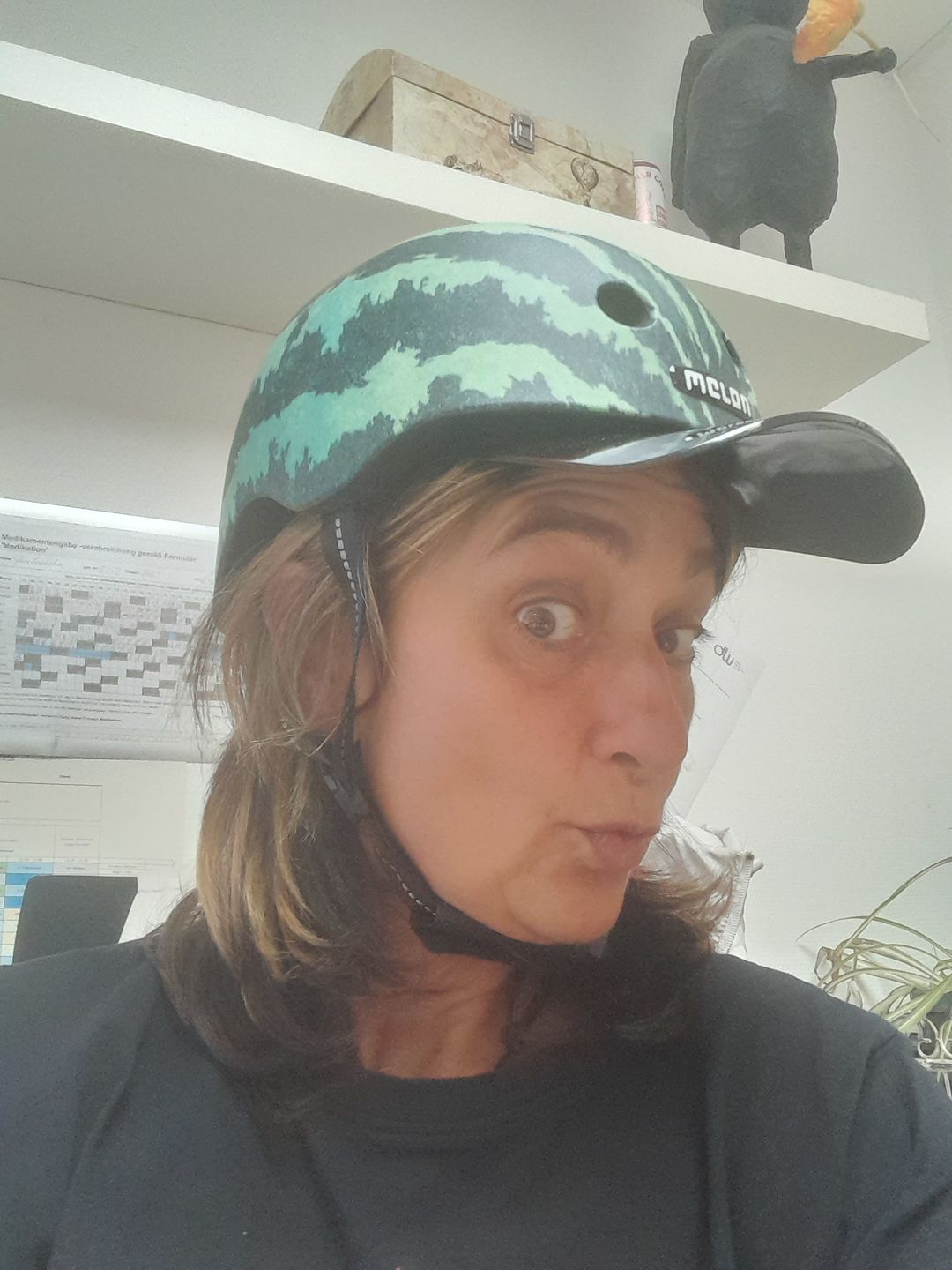 Customer photo review of Melon Bicycle Helmet Urban Active »Real Melon« (Matt)