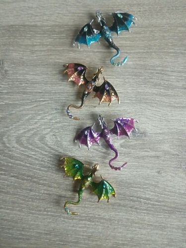Customer photo review of Flying Dragon Brooch
