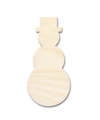 Customer photo review of Unfinished Wood Tall Snowman Shape - Craft - up to 36" DIY