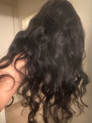 Customer photo review of No Sew In, No Glue Body Wave Wig U Part Wig/ V Part Wig