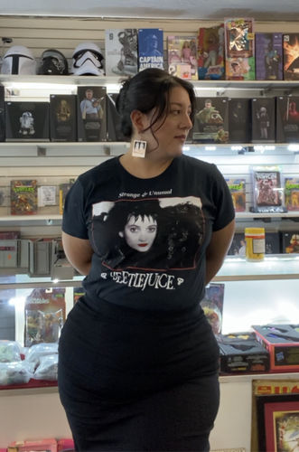 Customer photo review of Vamp Pencil Skirt in Black