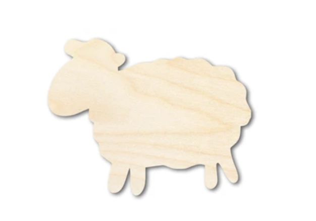 Customer photo review of Unfinished Wood Cute Sheep Shape - Craft - up to 36"