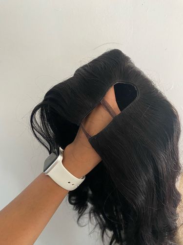 Customer photo review of No Sew In, No Glue Body Wave Wig U Part Wig/ V Part Wig