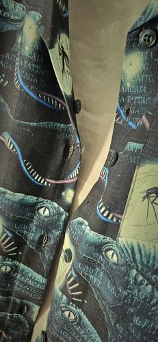 Customer photo review of Jurassic Park “You Bred Raptors?” – Women's KUNUFLEX Short Sleeve Shirt