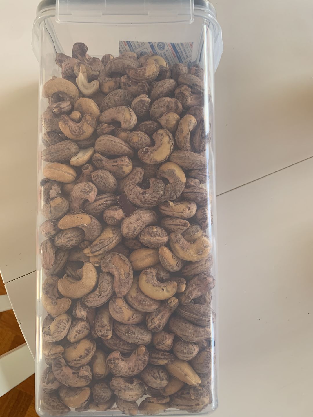 Customer photo review of Roasted salted cashews with skin on