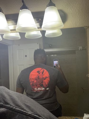 Customer photo review of Perseus vs. Medusa VINTAGE TEE - RED