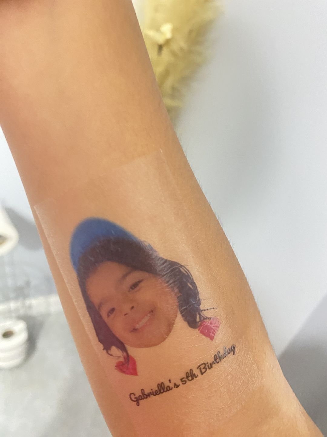 Customer photo review of Cheers to Years! - Temporary Tattoo