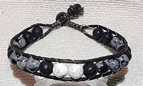 Customer photo review of 15.5" Hematite stone 6mm/8mm/10mm/12mm round beads, Noir Black