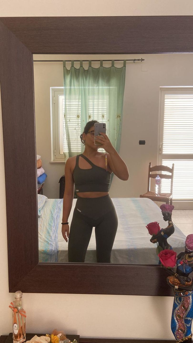 Customer photo review of Leggings Push up Gym Fashion Verde