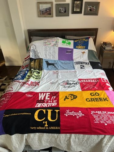 T-shirt quilt from unknown college or university by Susan from VA