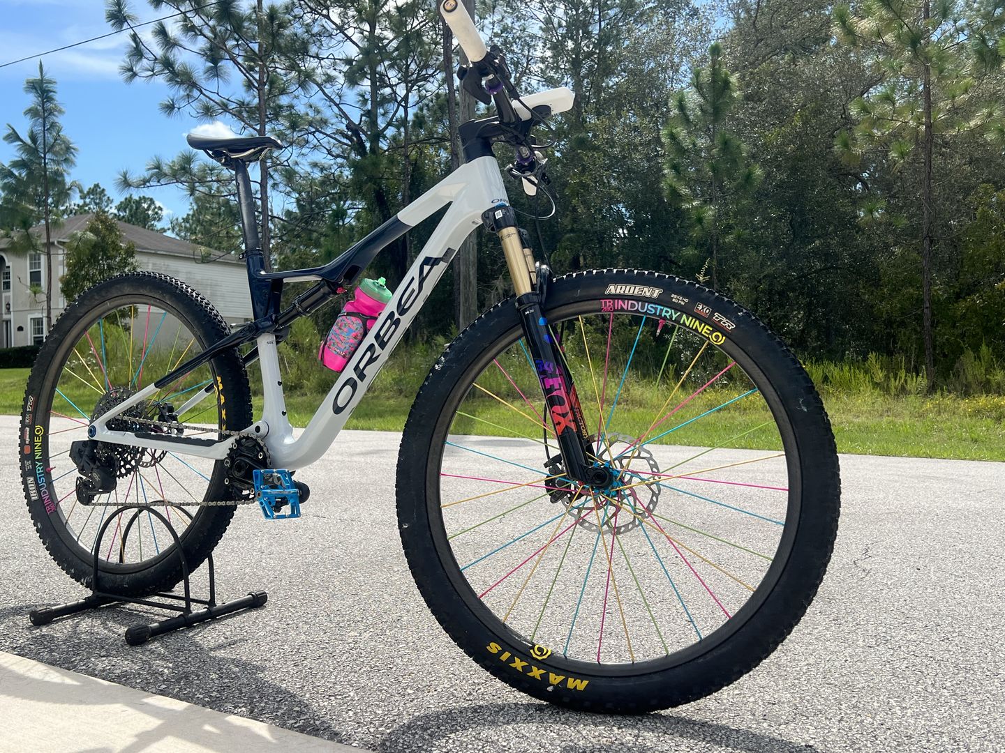 Customer photo review of Metallic Fox 34 Factory Fork Decal
