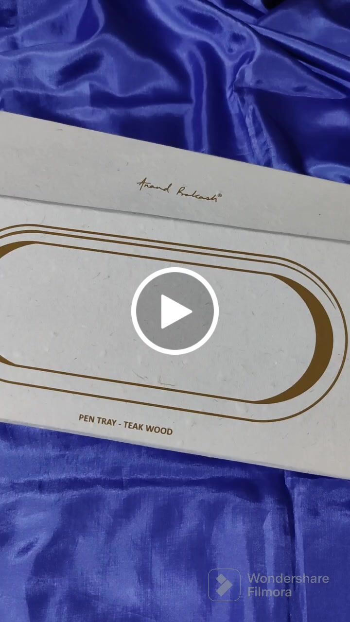Customer video review of Pen Tray - Teak Wood